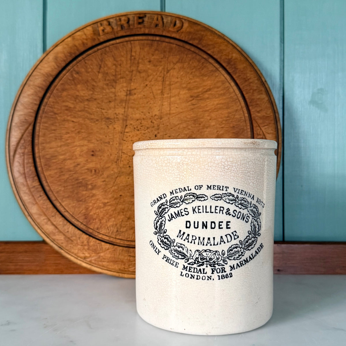 Antique James Keiller &amp; Sons Dundee Marmalade 2lb Pot Maling