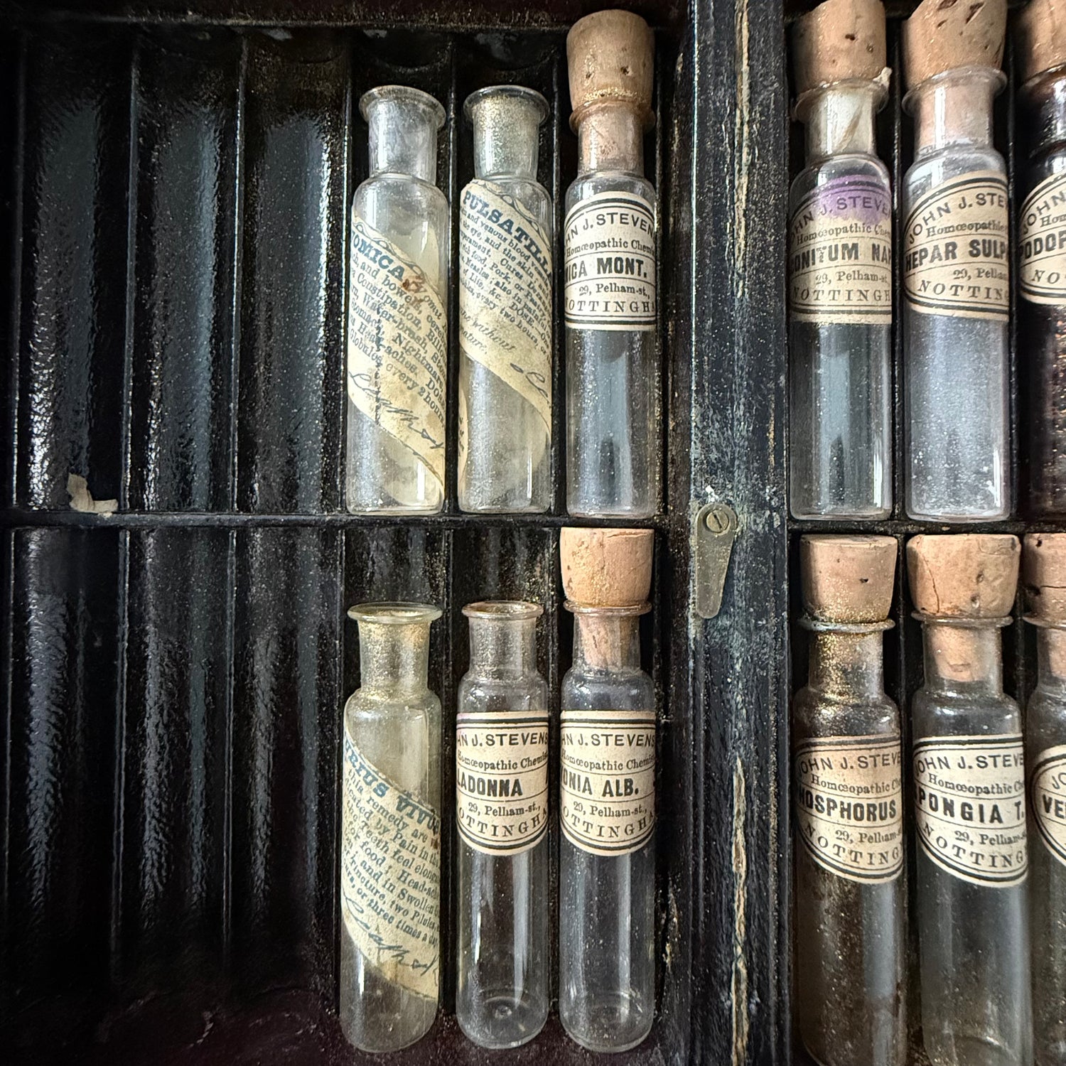 Antique Homeopathic Chemist’s Remedy Case by John J. Stevenson Nottingham