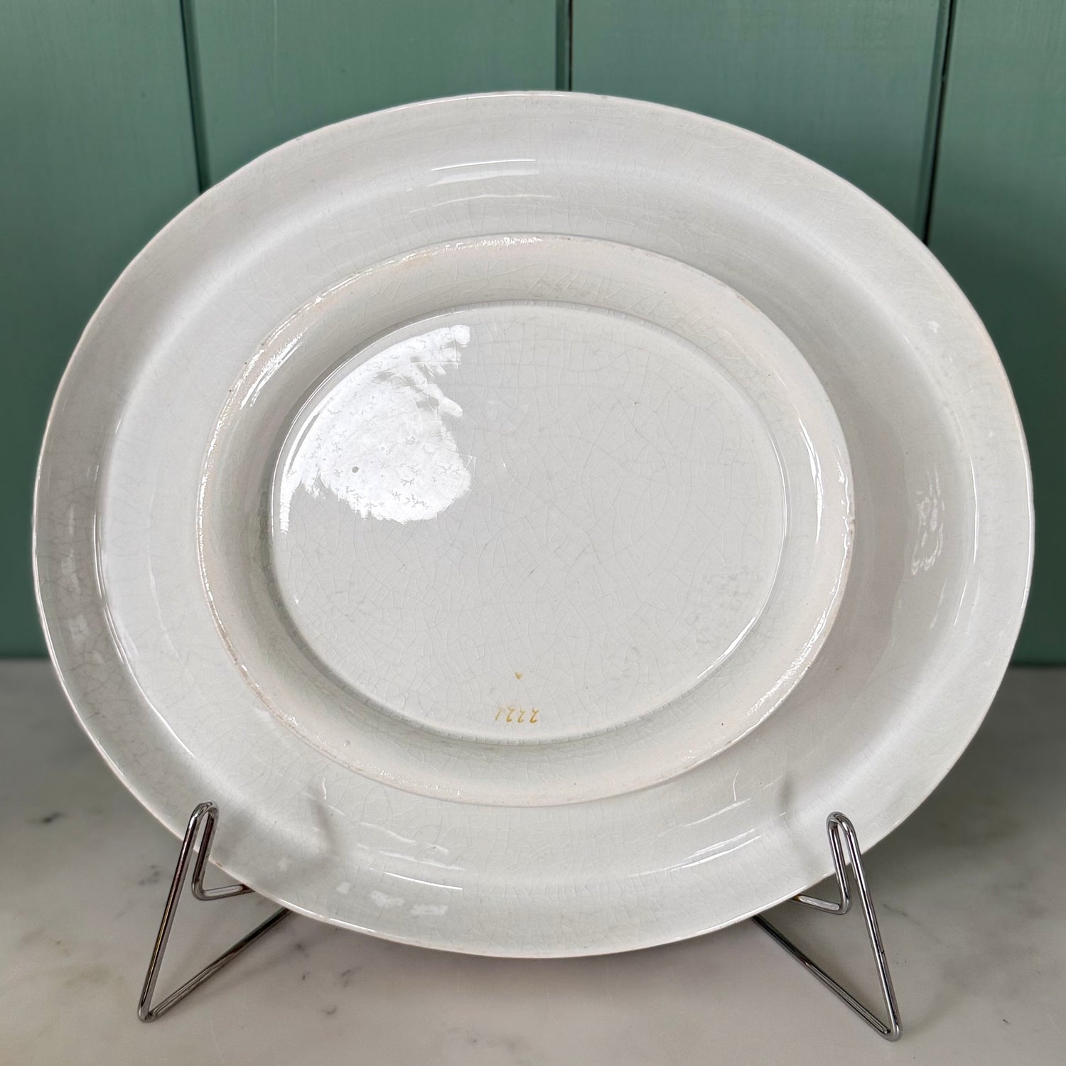 Victorian Ceramic Bread Plate ‘Our Daily Bread Give Us This Day’