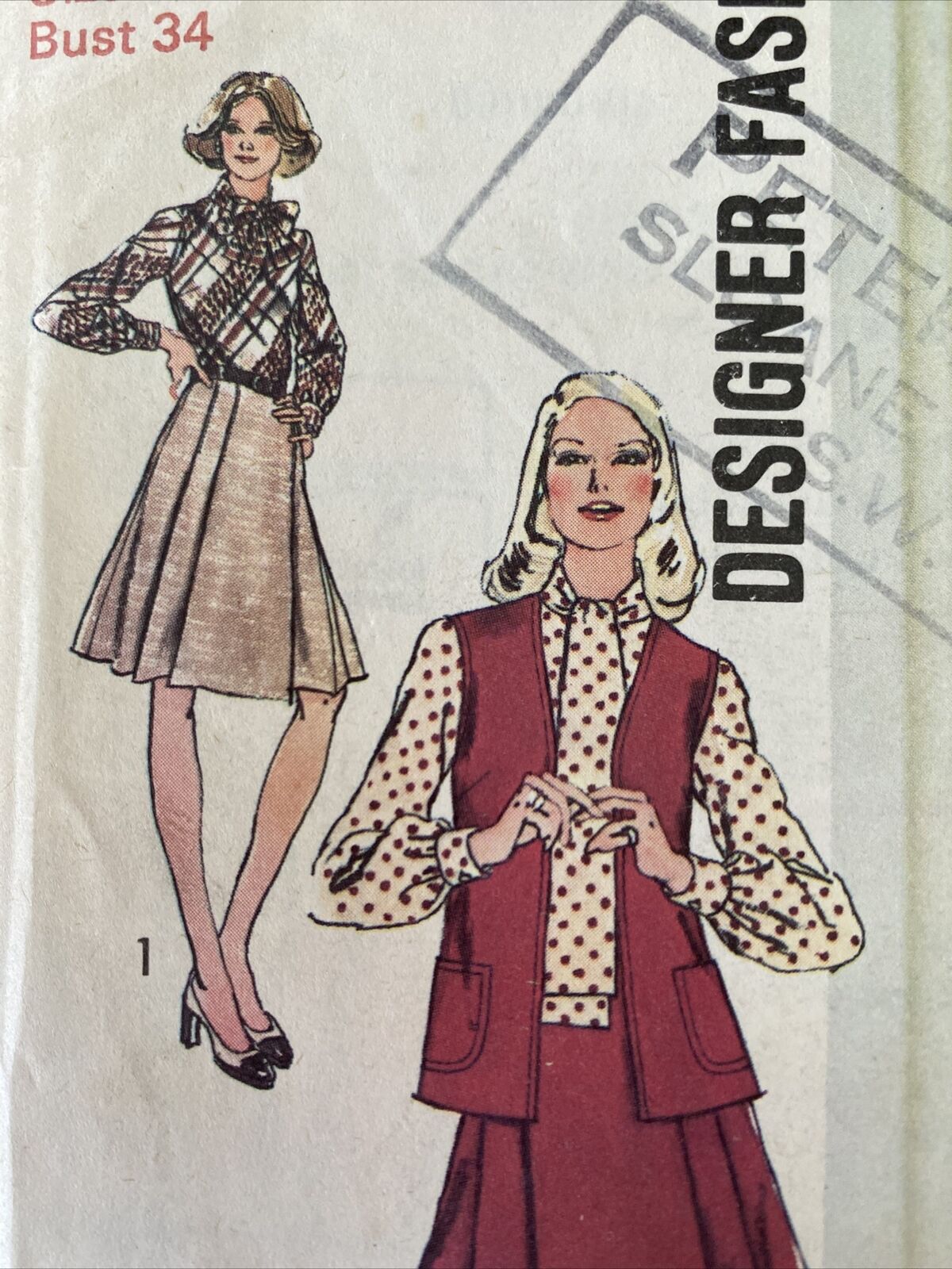Simplicity 5730 Womens Size 12 Dress Cardigan Vest *