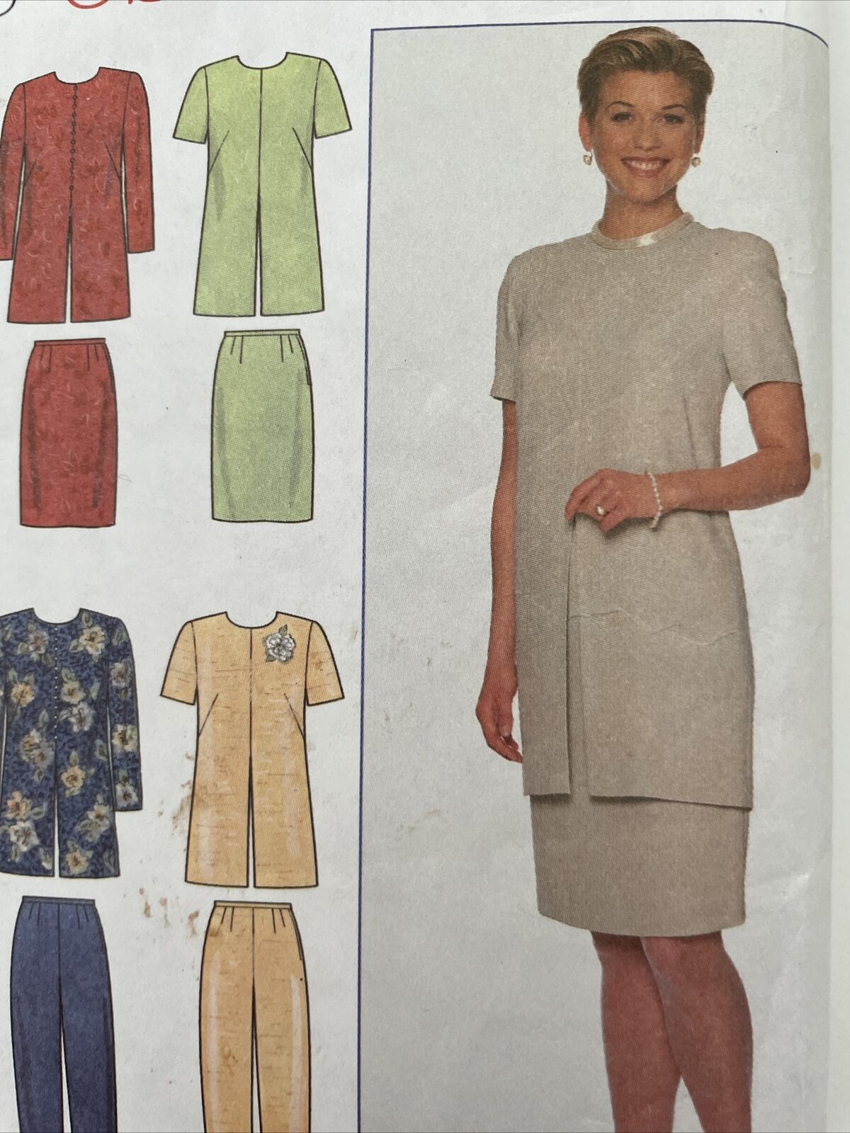 Simplicity 7844 Womens Size 14-18 Petite Tunic Skirt Trousers *