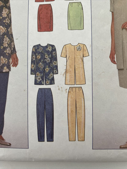 Simplicity 7844 Womens Size 14-18 Petite Tunic Skirt Trousers *