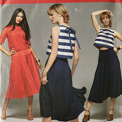 Simplicity K8128 Womens Size 10-18 Top Skirt FF *