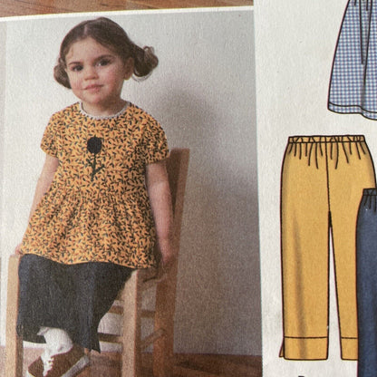 Simplicity 5481 Toddler Size 1/2-4 Dress Top FF *