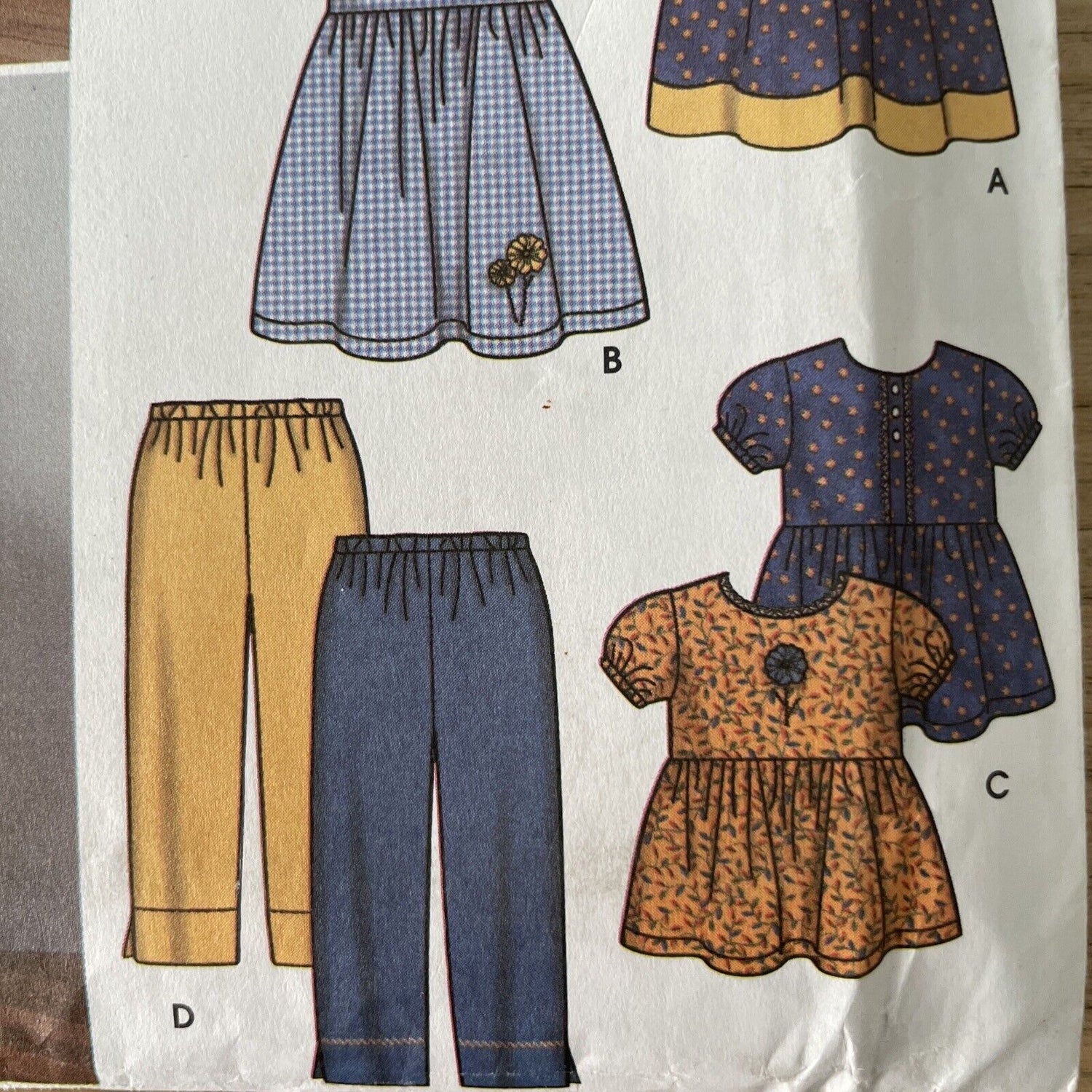 Simplicity 5481 Toddler Size 1/2-4 Dress Top FF *