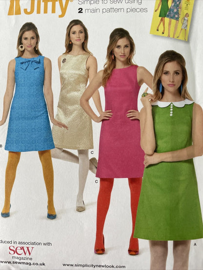 Simplicity K1609 Womens Dress Size 6-14 Dress UNCUT *