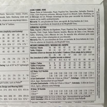 Simplicity K1609 Womens Dress Size 6-14 Dress UNCUT *