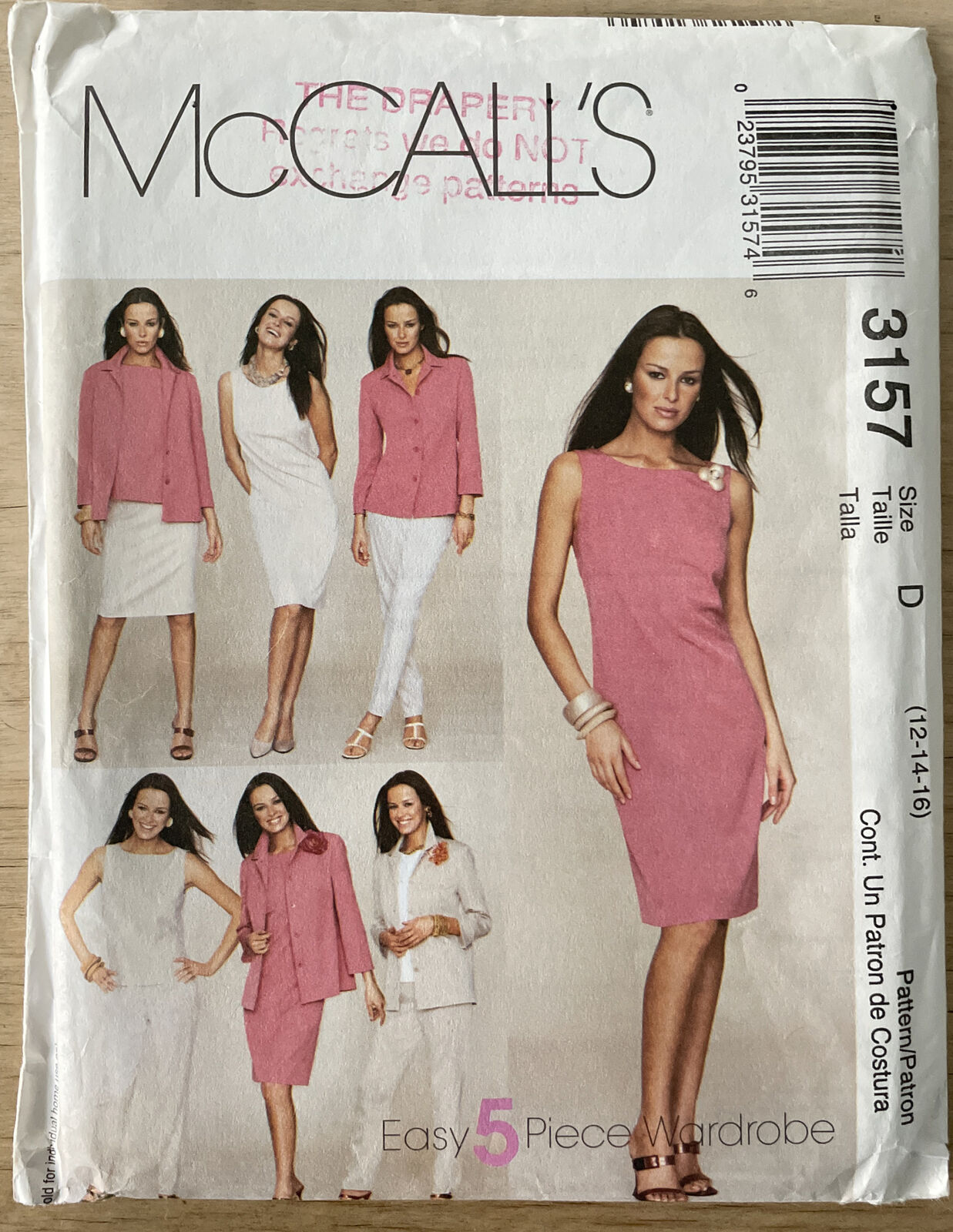 McCall’s 3157 Womens Size 12-16 Dress Trousers Jacket *