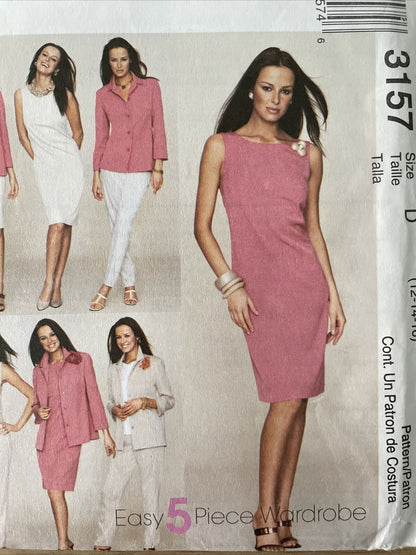 McCall’s 3157 Womens Size 12-16 Dress Trousers Jacket *