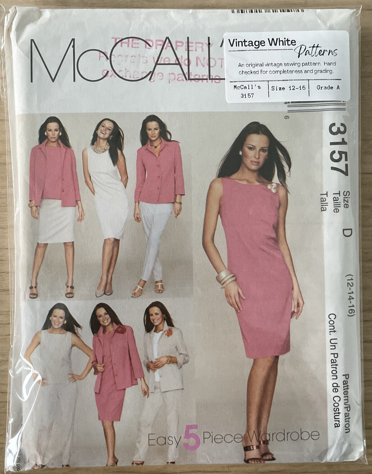 McCall’s 3157 Womens Size 12-16 Dress Trousers Jacket *