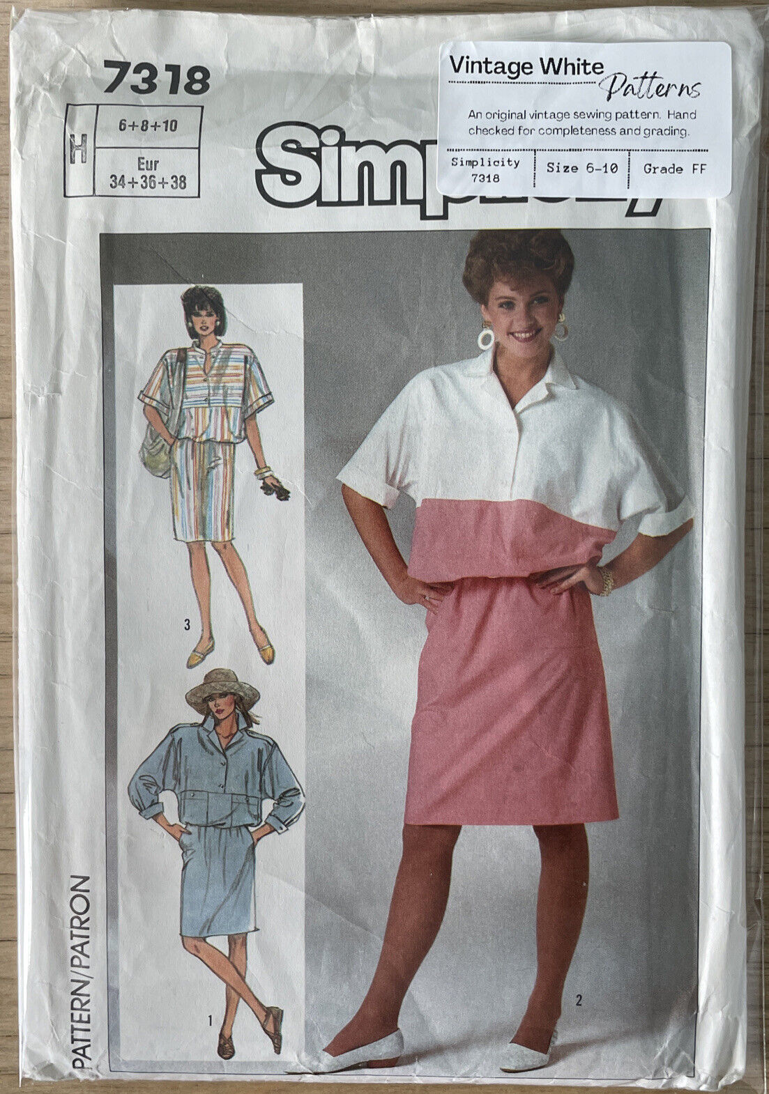 Simplicity 7318 Womens Size 6-10 Dress FF *