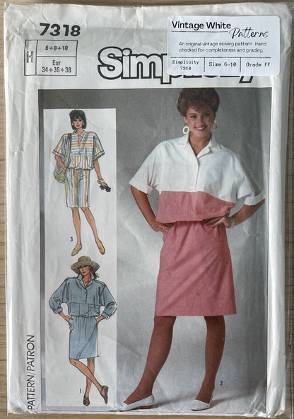 Simplicity 7318 Womens Size 6-10 Dress FF *