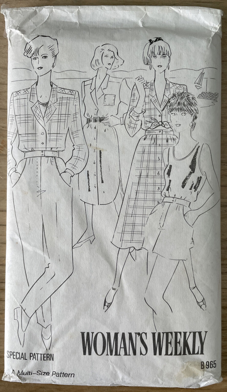 Womans Weekly B965 Womens Size 10-20 Dress Shirt Skirt FF