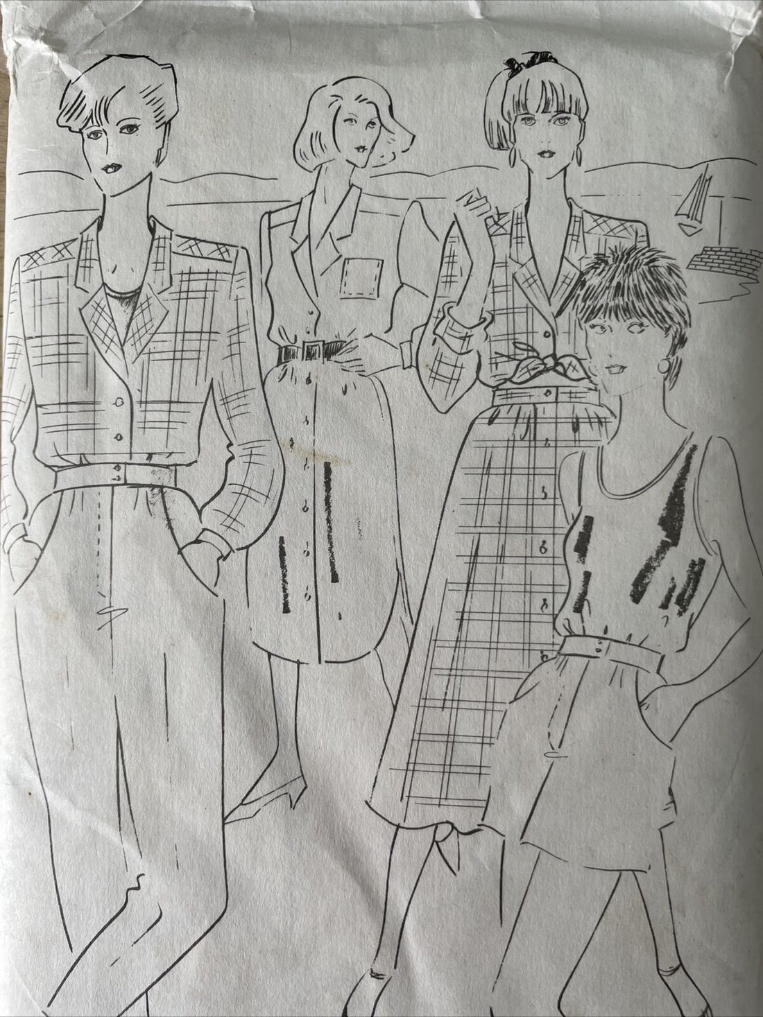 Womans Weekly B965 Womens Size 10-20 Dress Shirt Skirt FF