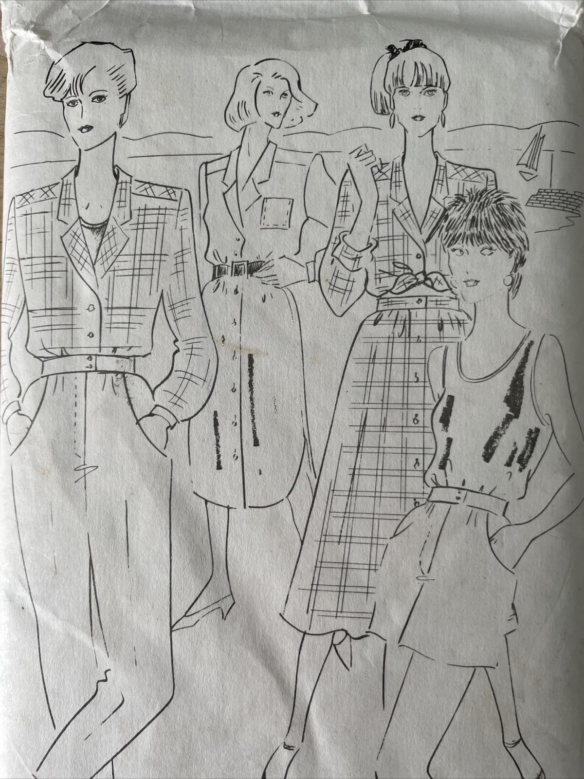 Womans Weekly B965 Womens Size 10-20 Dress Shirt Skirt FF