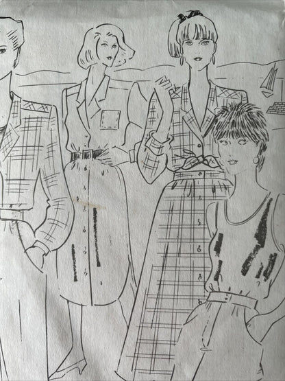 Womans Weekly B965 Womens Size 10-20 Dress Shirt Skirt FF