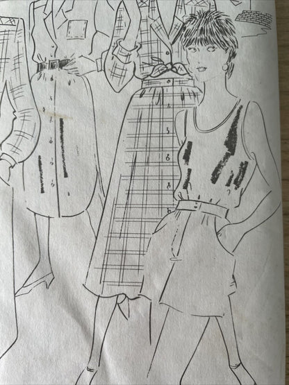 Womans Weekly B965 Womens Size 10-20 Dress Shirt Skirt FF