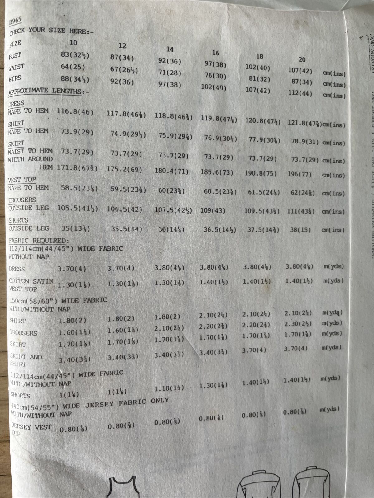 Womans Weekly B965 Womens Size 10-20 Dress Shirt Skirt FF