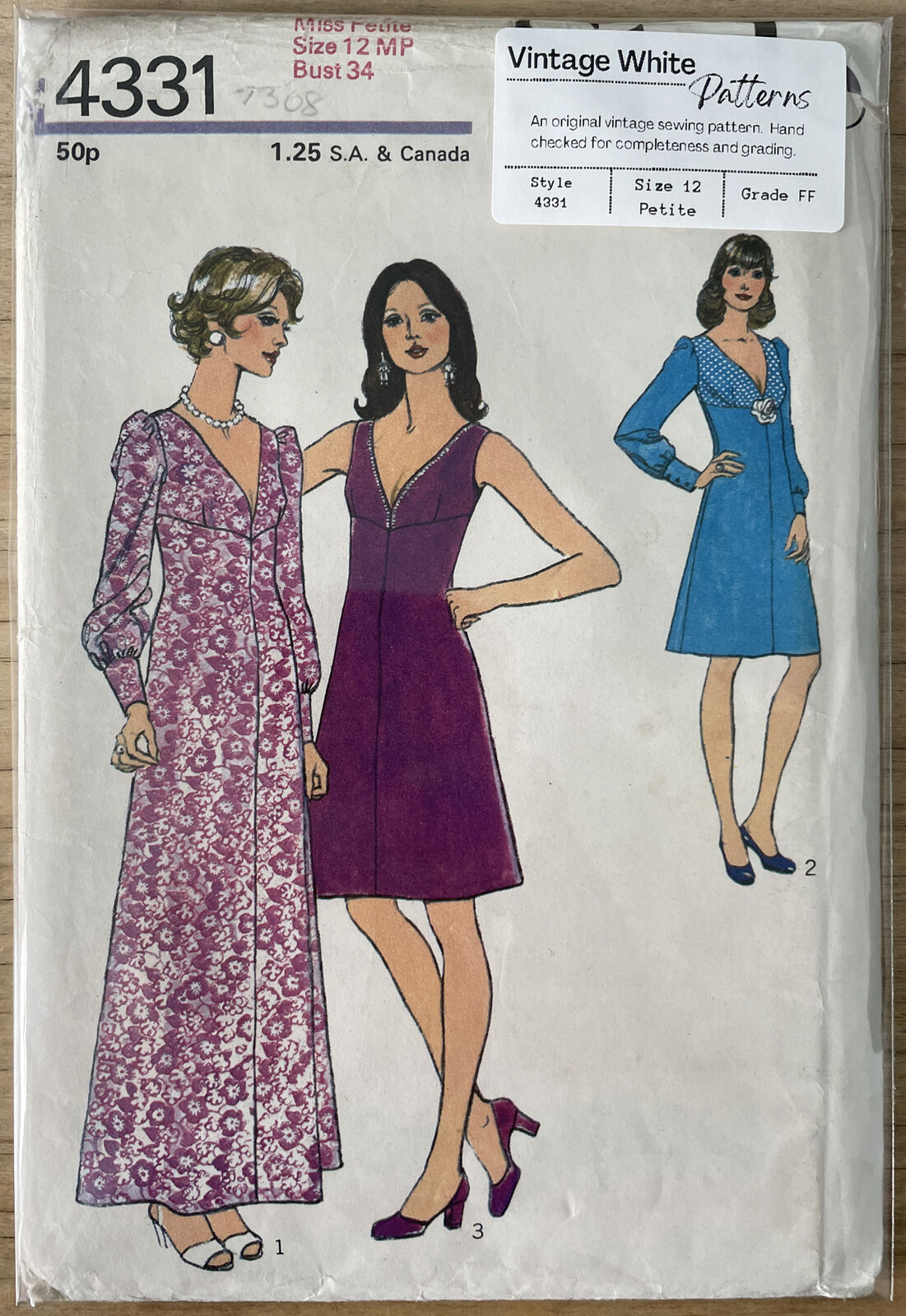 Style 4331 Womens Size 12 Petite Dress FF