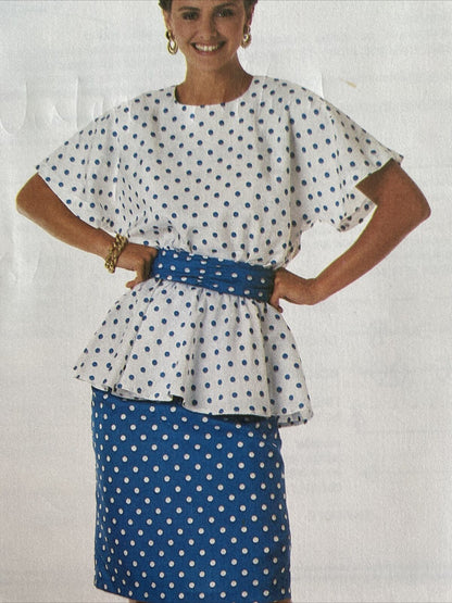 Simplicity 9490 Womens Size 14-20 Petite Top Skirt *