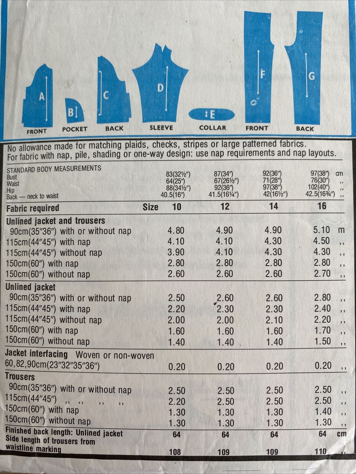 Style 3217 Womens Size 14 Jacket Trousers