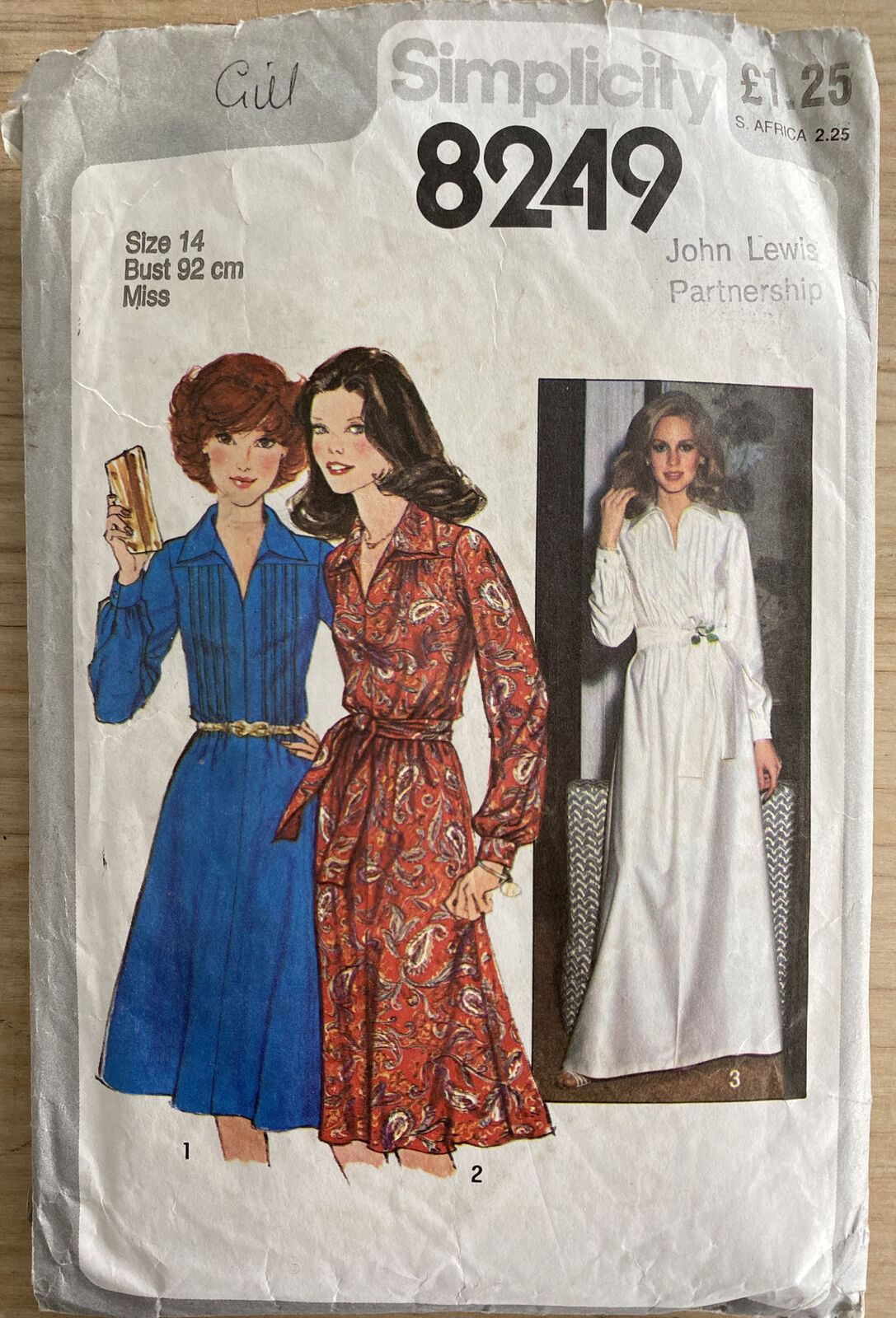 Simplicity 8249 Womens Size 14 Dress *