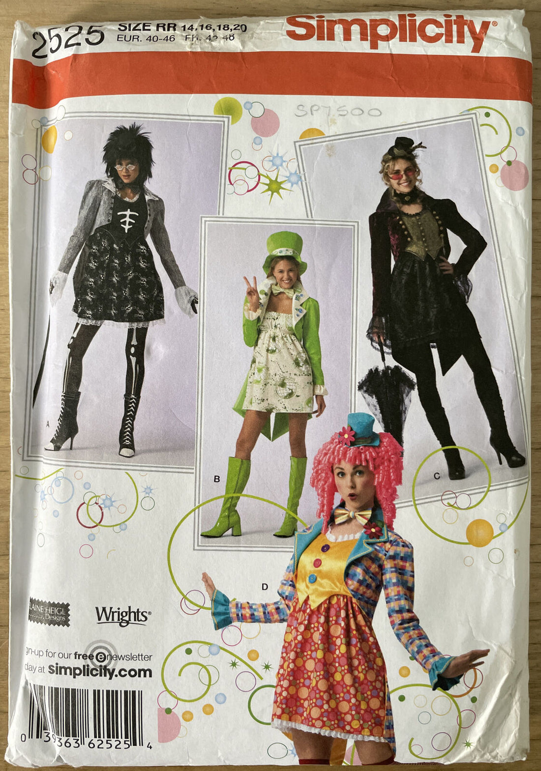 Simplicity 2525 Womens Size 14-20 Fancy Dress *