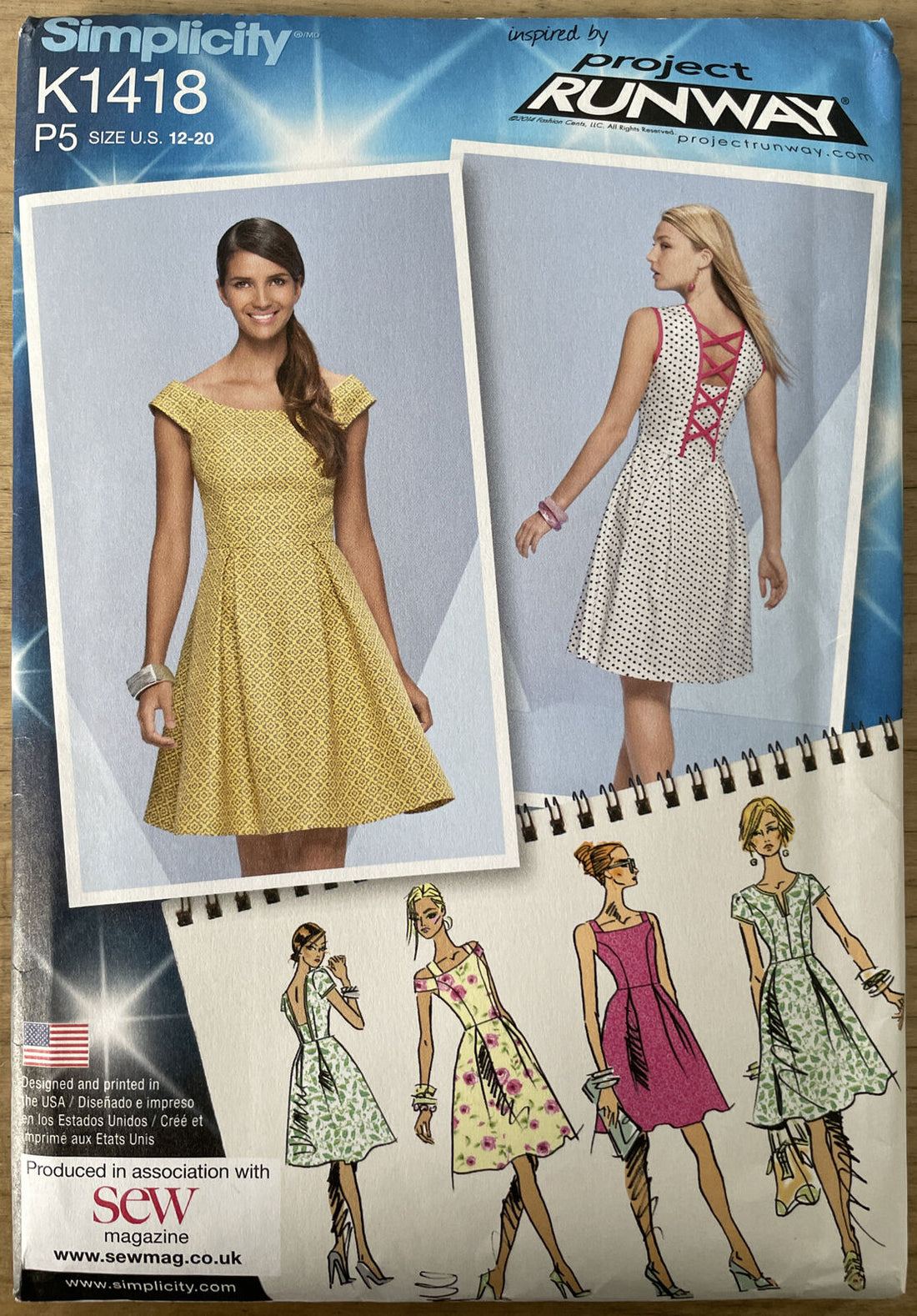 Simplicity K1418 Womens Size 12-20 Dress FF *