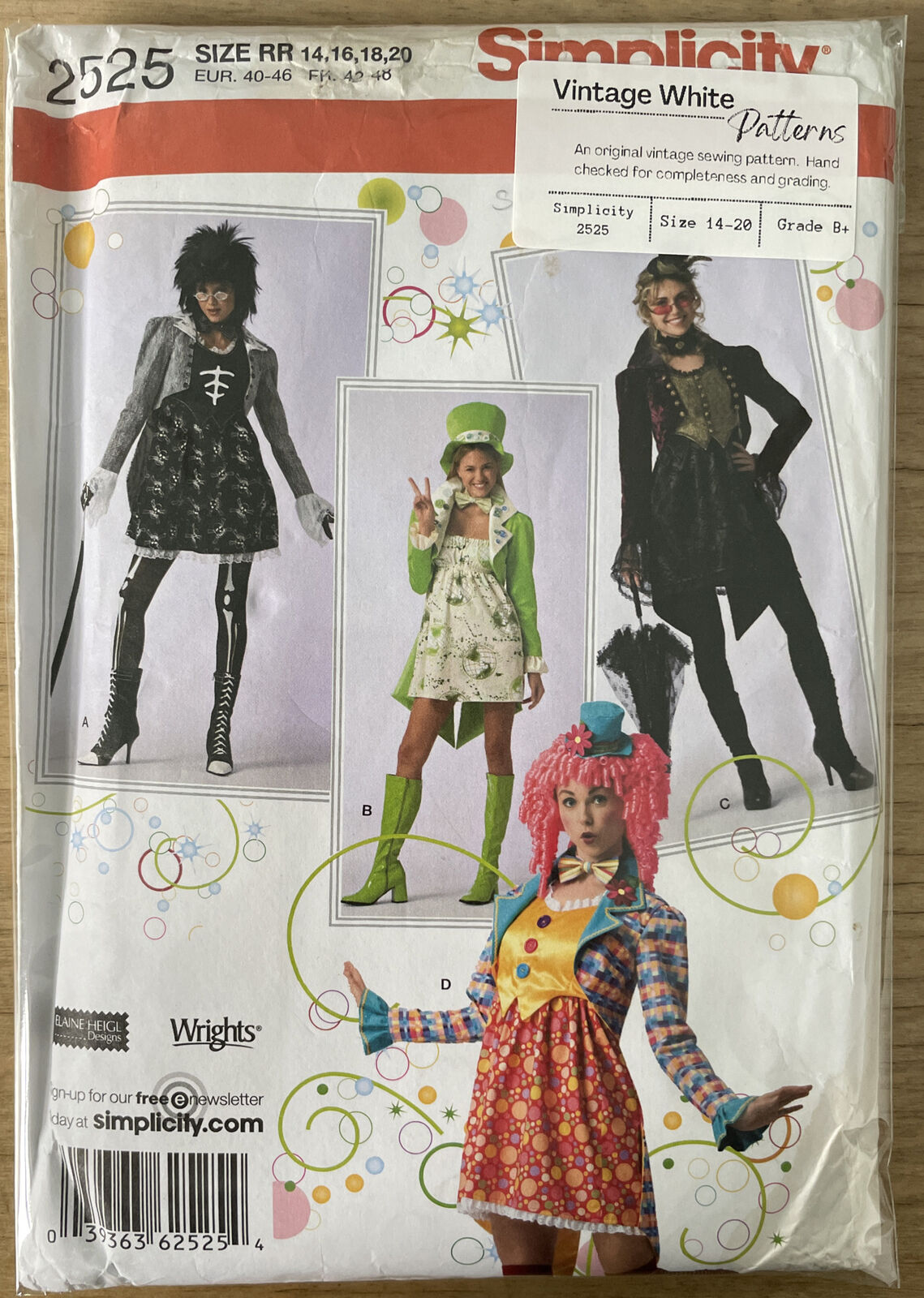 Simplicity 2525 Womens Size 14-20 Fancy Dress *