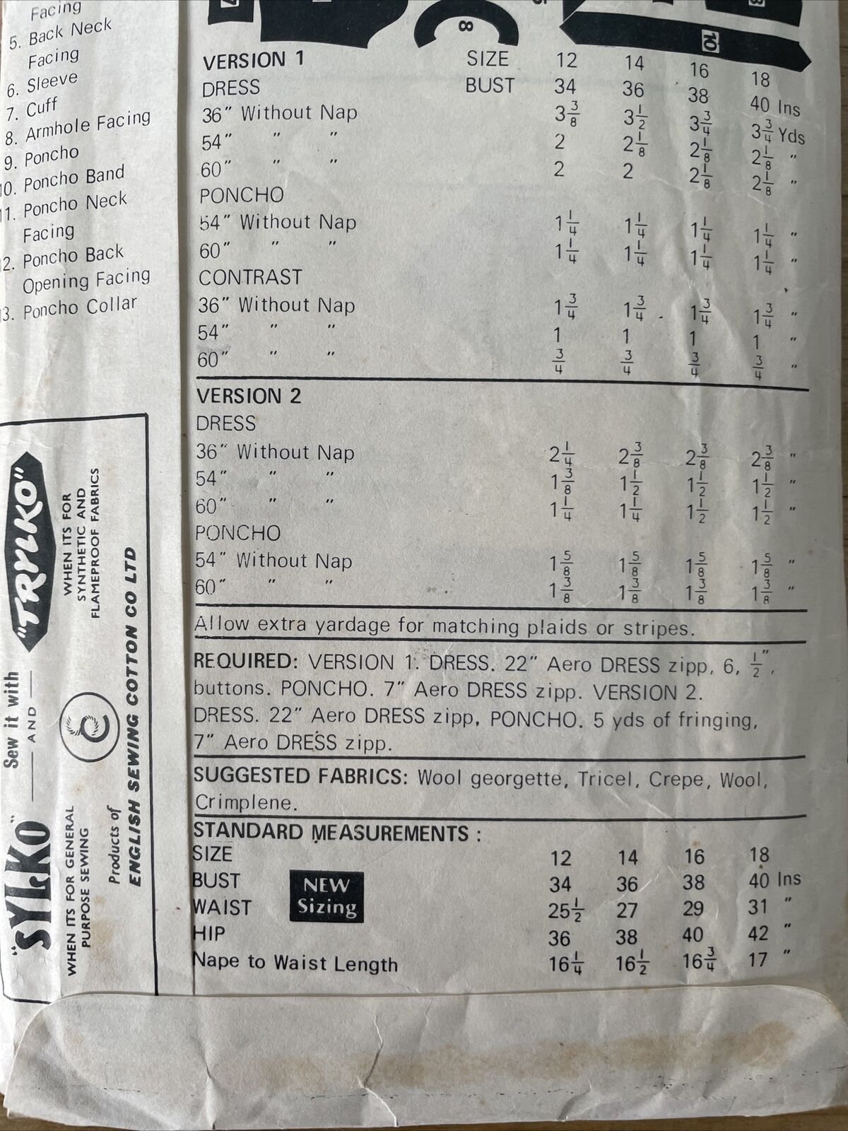Maudella 5687 Womens Size 14 Dress Poncho *