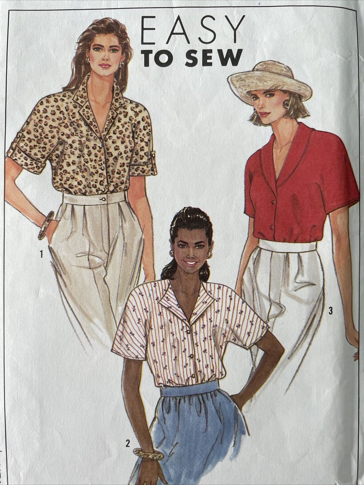 Simplicity 9499 Womens Size 10-12 Blouse Shirt Top