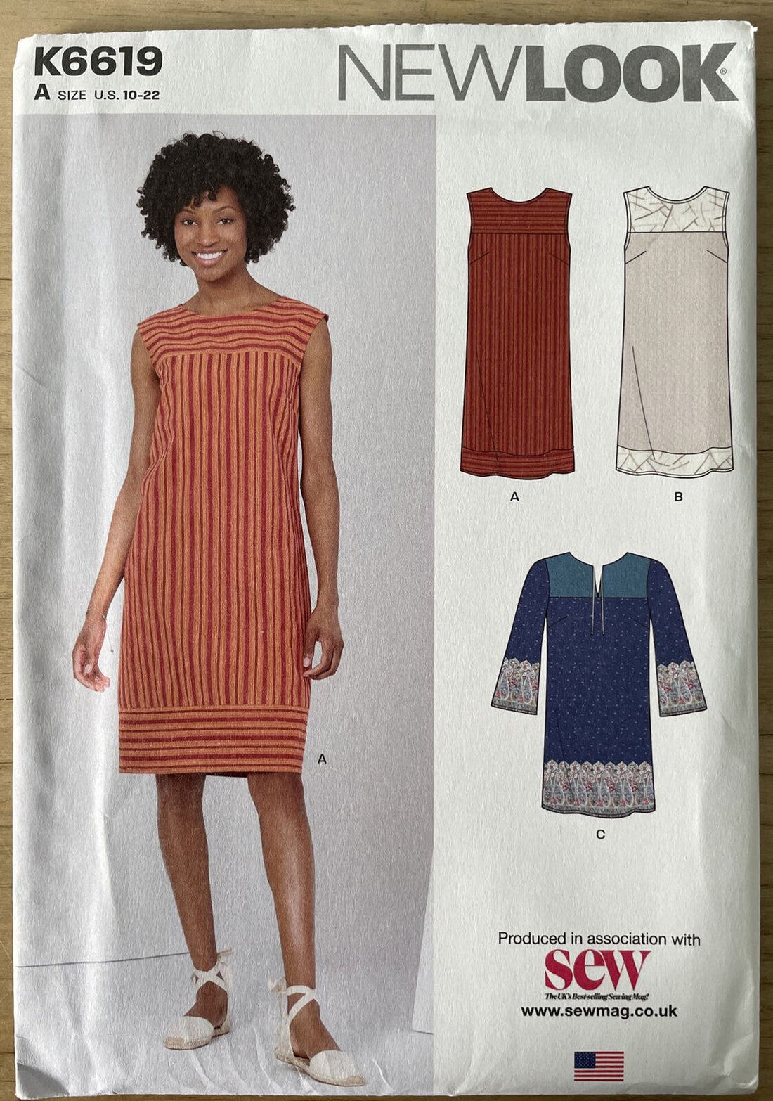 New Look K6619 Womens Size 10-22 Dress FF