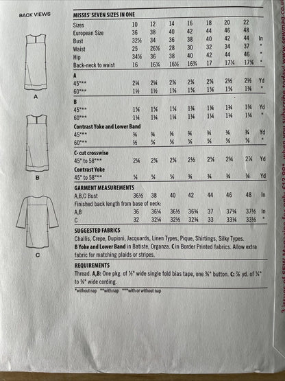 New Look K6619 Womens Size 10-22 Dress FF