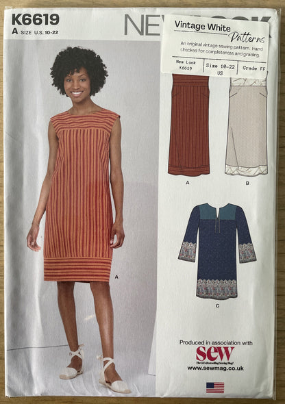 New Look K6619 Womens Size 10-22 Dress FF