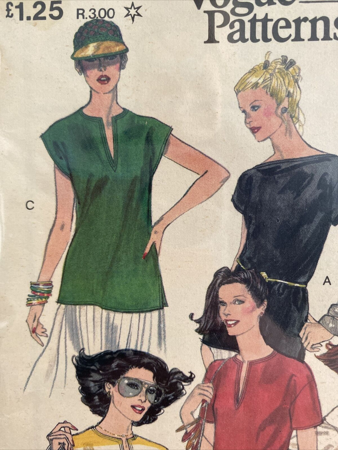 Vogue 7062 Womens Size S Top T-Shirt