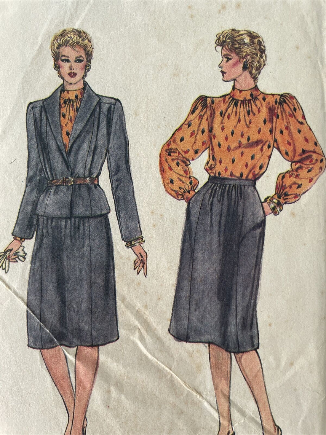 Vogue 8495 Womens Size 8 Jacket Blouse Skirt FF