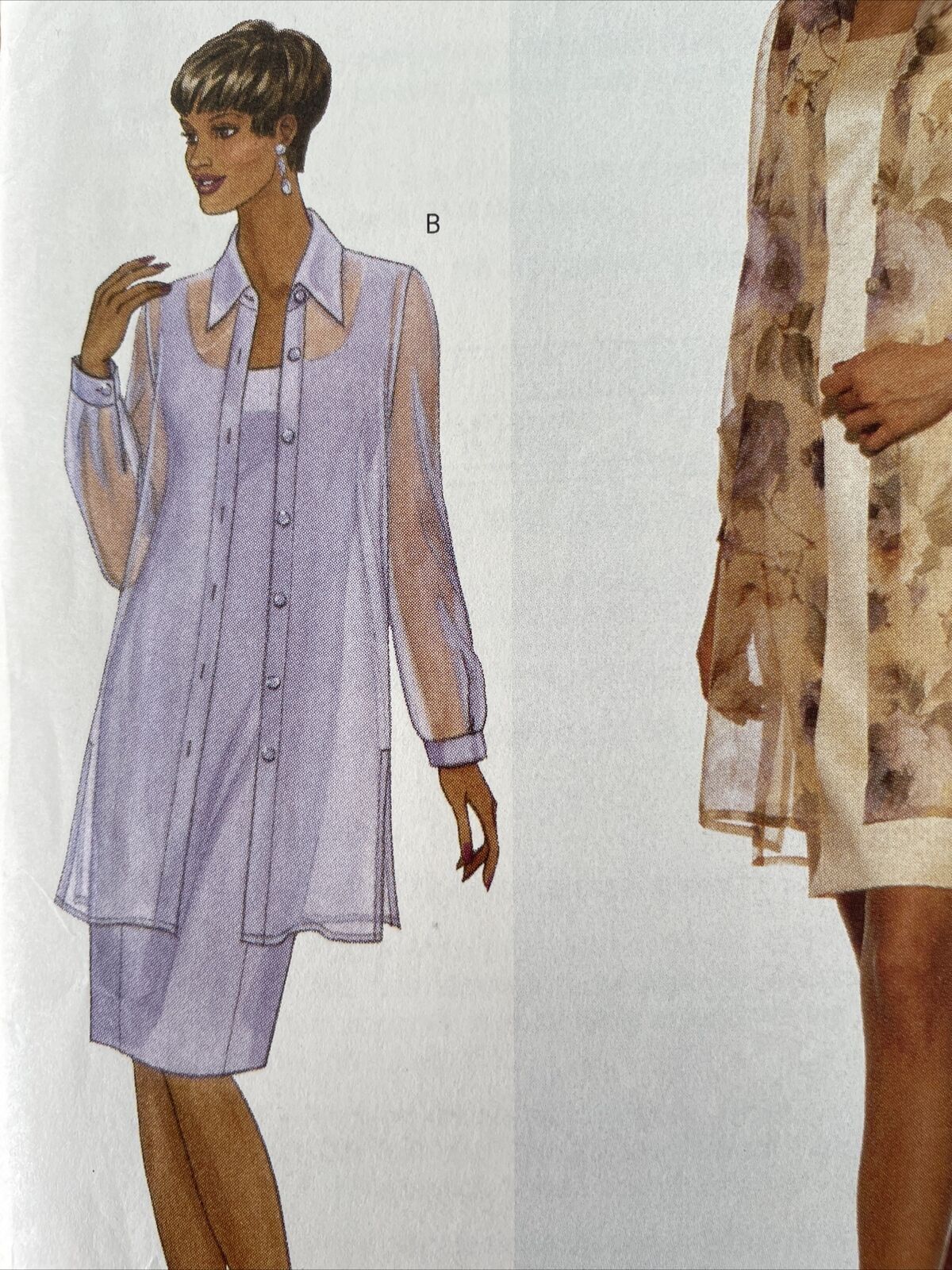 Butterick 5456 Womens Size 14-16 Petite Shirt Dress *