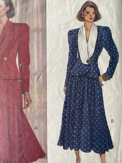 Butterick 5237 Womens Size 12-16 Top Skirt *