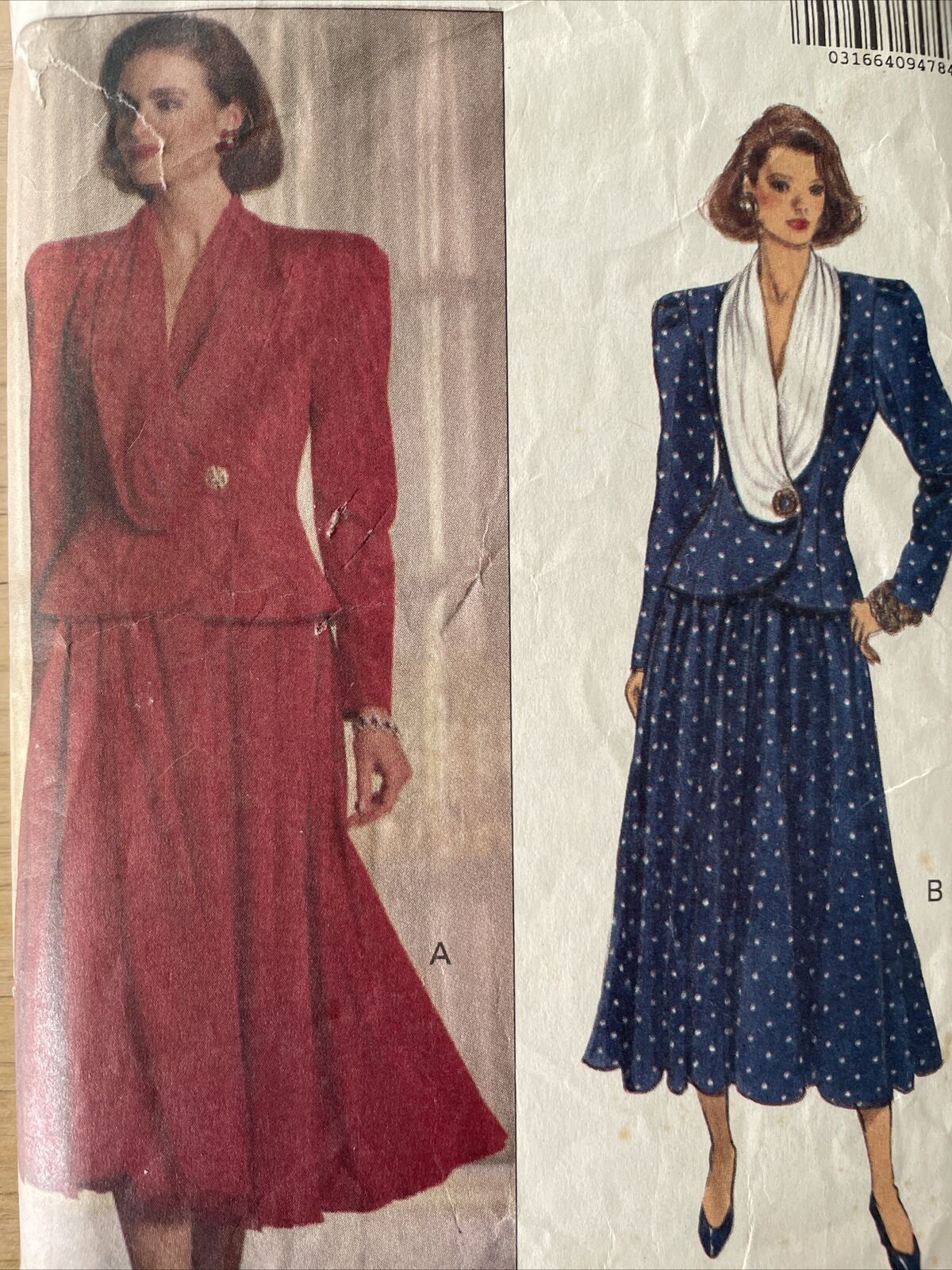 Butterick 5237 Womens Size 12-16 Top Skirt *