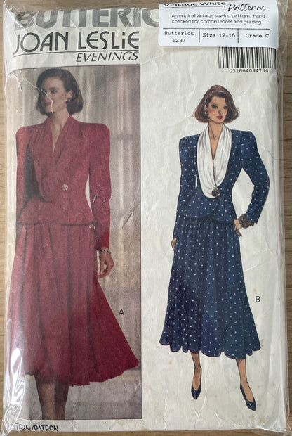 Butterick 5237 Womens Size 12-16 Top Skirt *