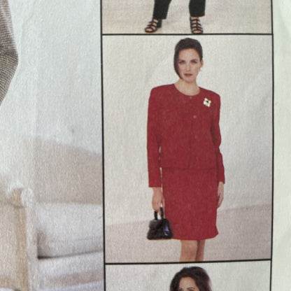 McCalls 8263 Womens Size 14 Jacket Top Dress Trousers Skirt *