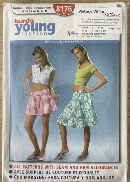 Burda 8176 Teen Size 34-46 EU Skirt FF *