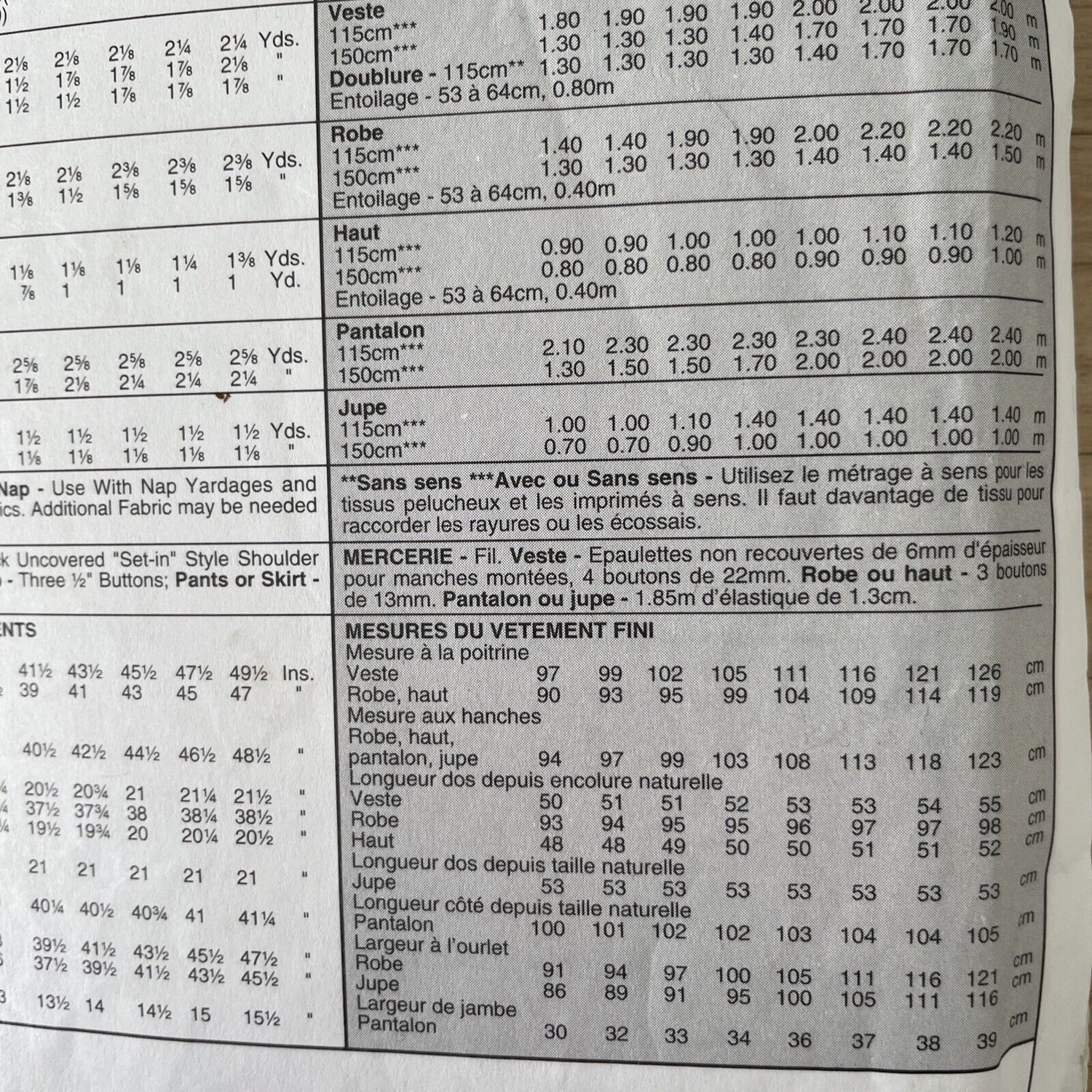 McCalls 8263 Womens Size 14 Jacket Top Dress Trousers Skirt *