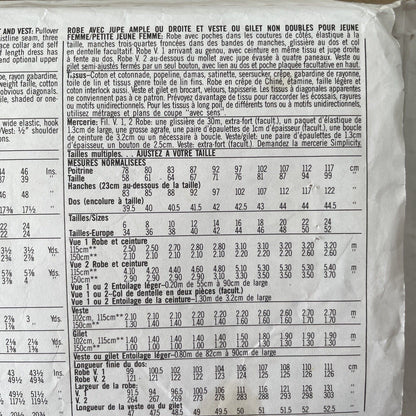 Simplicity 7103 Women Size 10-16 Petite Dress Skirt Jacket Top *