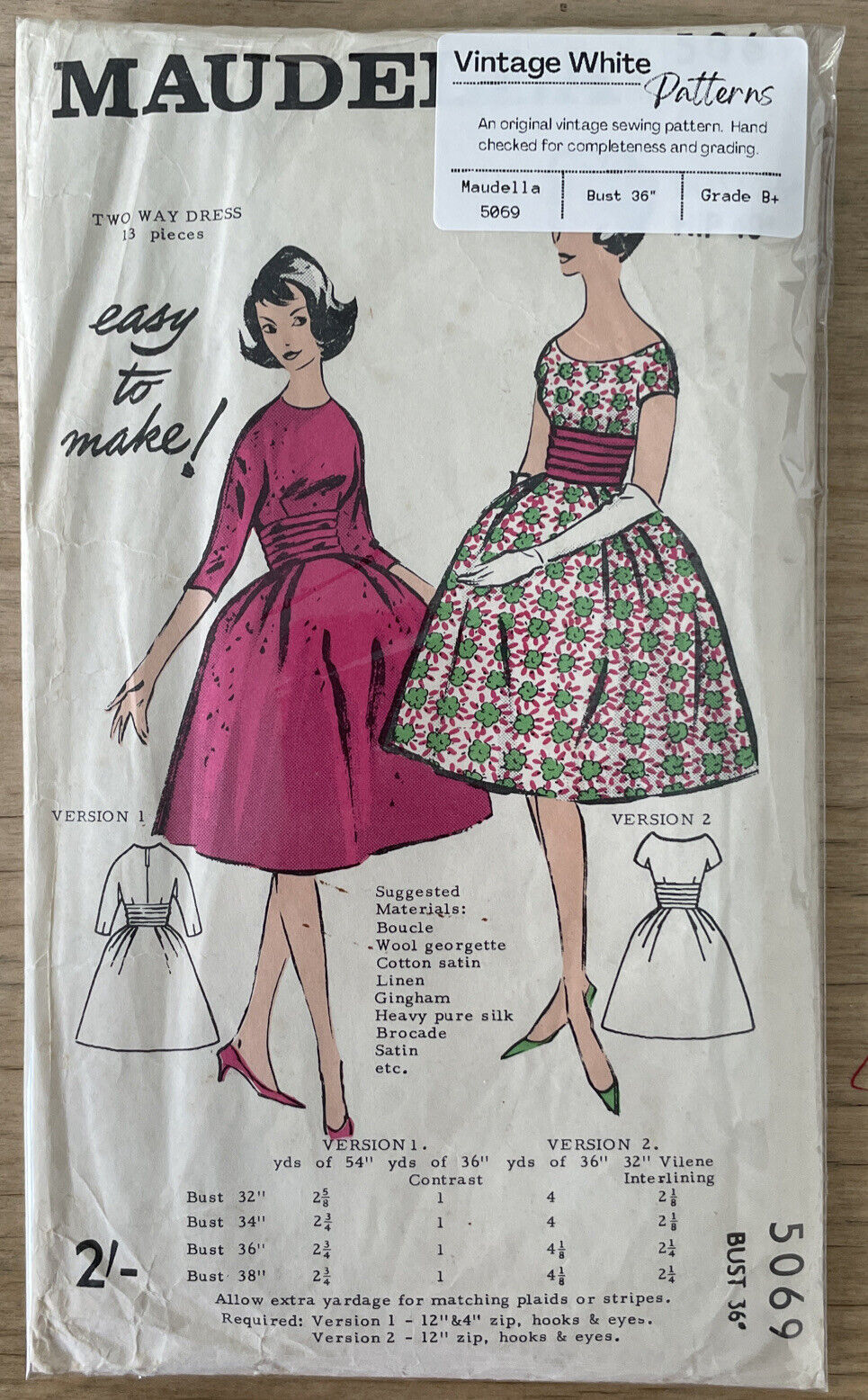 Maudella 5069 Womens Bust 36” Dress *