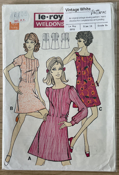 Le-Roy Weldons 8852 Womens Size 14 Dress *