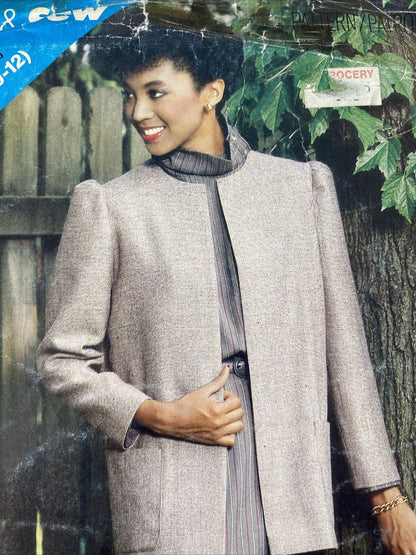 Butterick See &amp; Sew 5204 Womens Size 8- 12 Dress Jacket *
