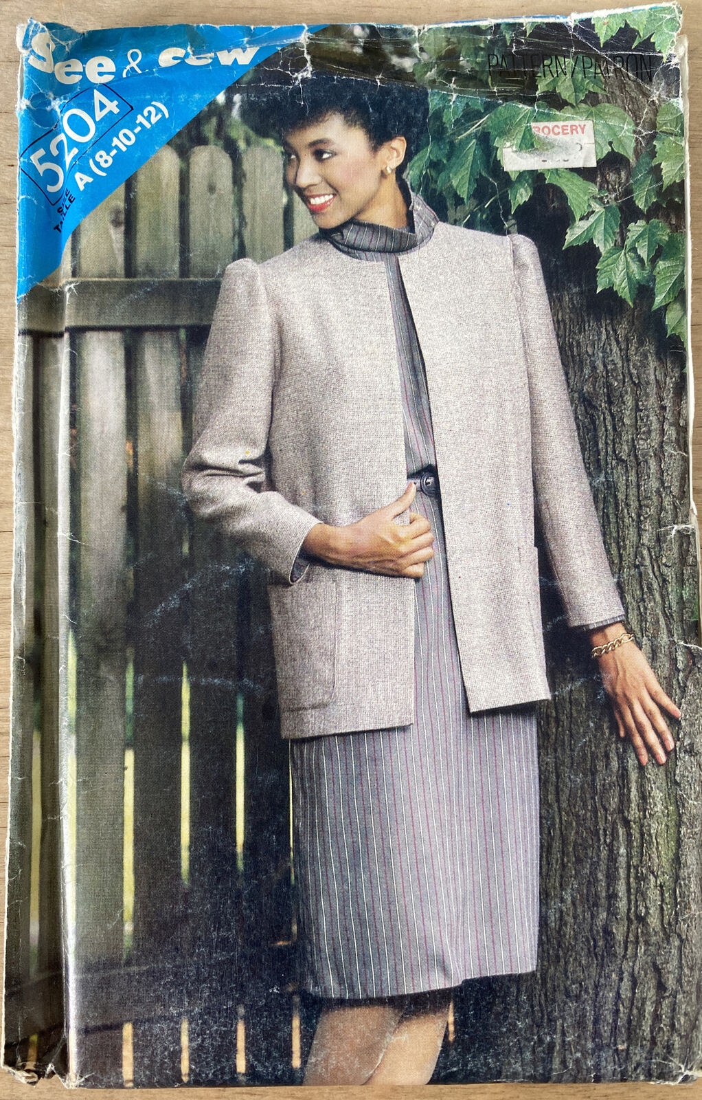 Butterick See &amp; Sew 5204 Womens Size 8- 12 Dress Jacket *