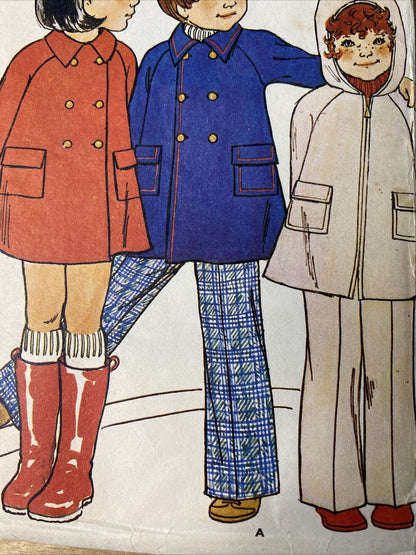 Butterick 413 Childs Size 2 Toddler Coat Trousers *