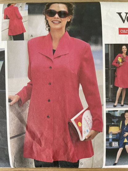 Vogue 1927 Size 18 Petite Maternity Jacket Dress Tunic